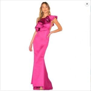 Michael Costello x Revolve Joey Gown in Magenta